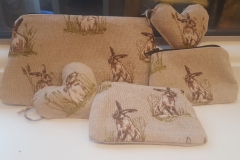 Hare Collection - Small & large purse together with bag charm
