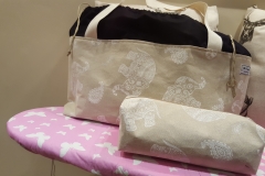 Large Elephant weekend bag with matching wash bag with waterproof lining