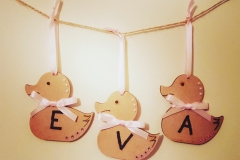 Duck bunting - Perfect as a christening/Newborn gift