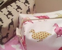 Wash bags with waterproof lining